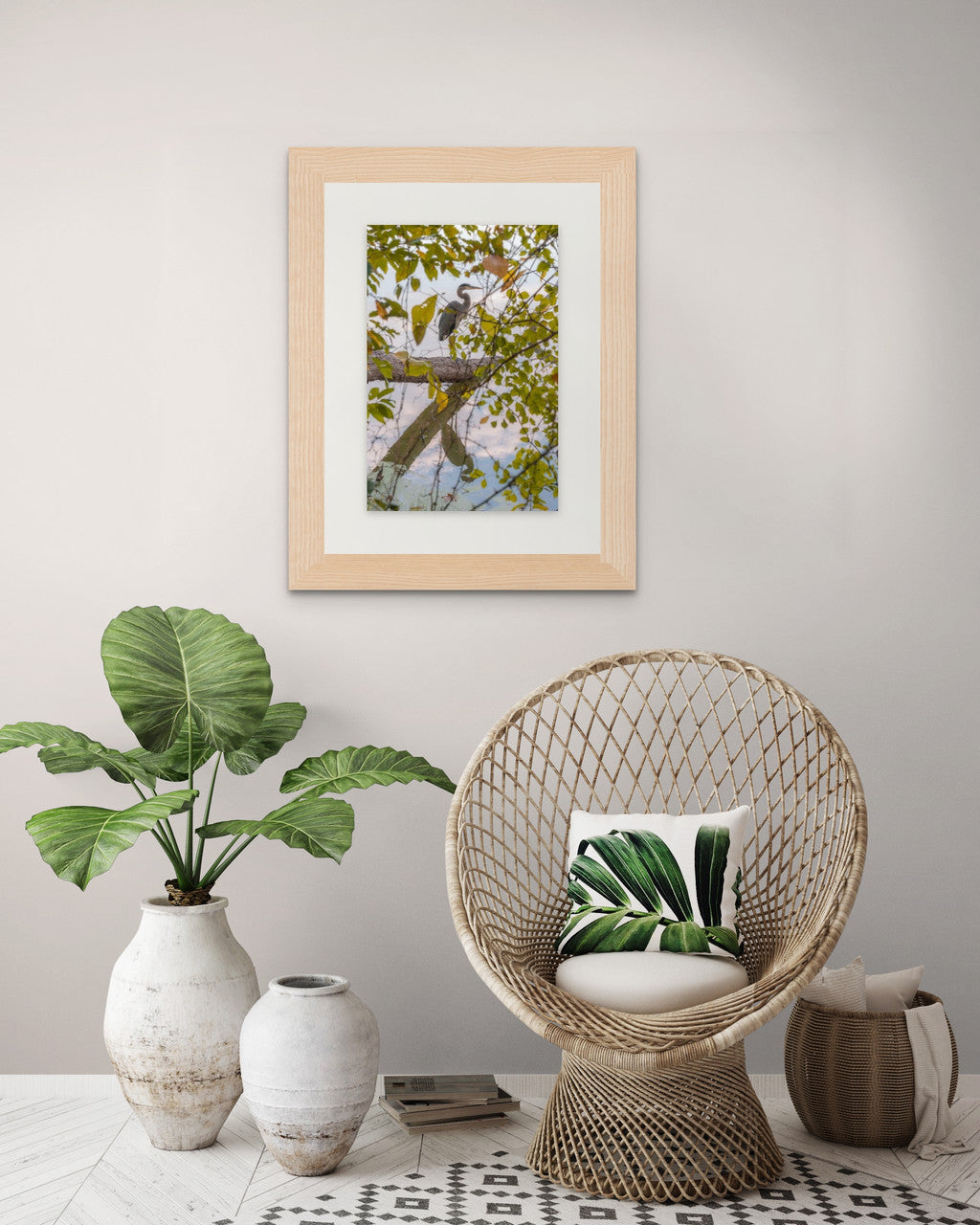 Blue Heron Reflections: A Moment of Nature's Majesty - Fine Art Giclee Print image 4