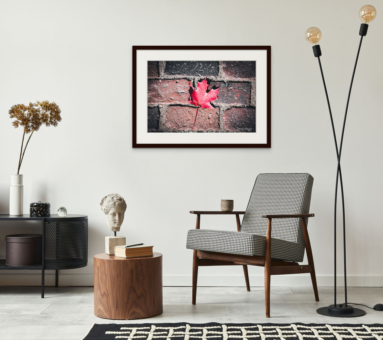Red Maple Leaf in Boston Common Giclée Print: A Moment of Urban Nature image 8