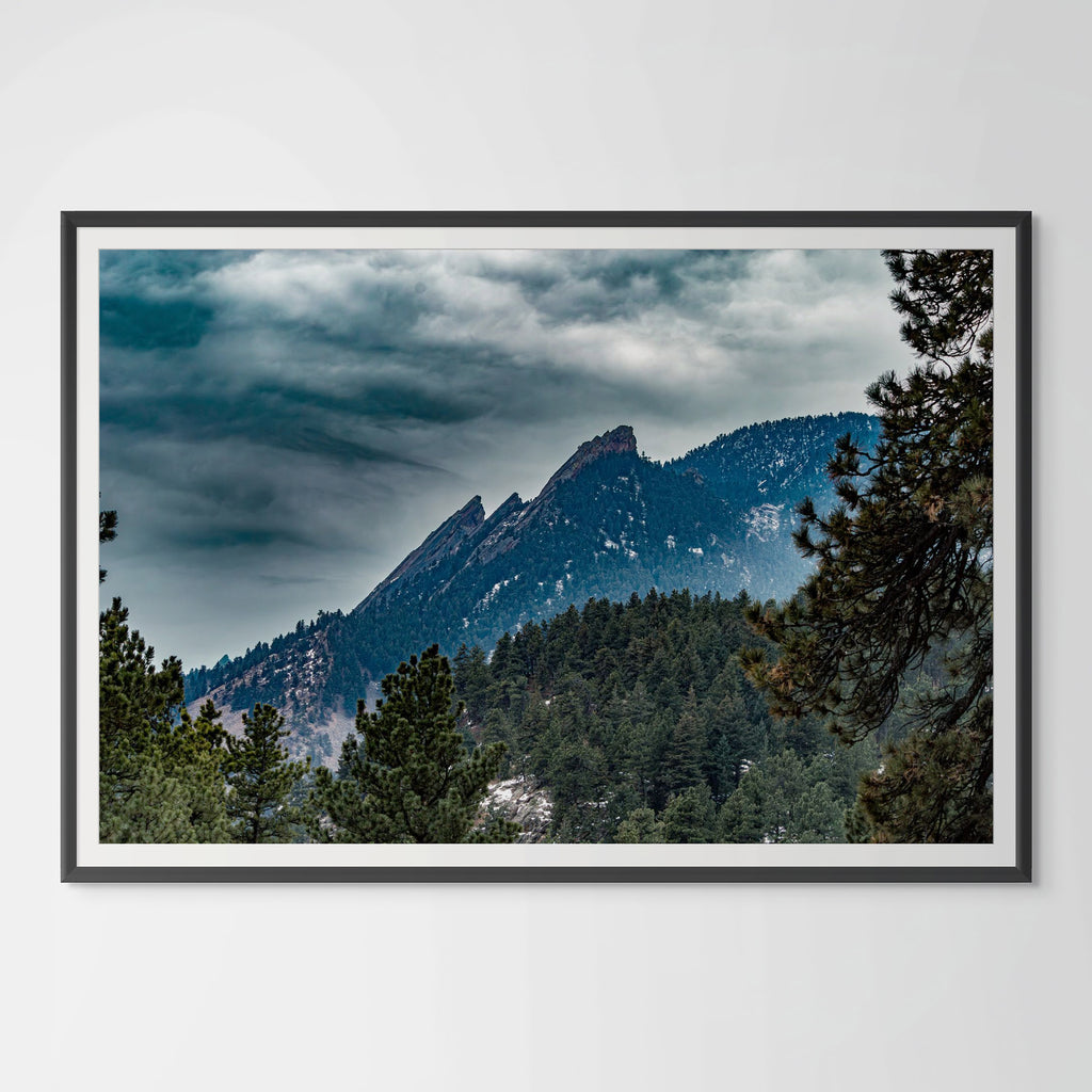 Flatiron Mountains Boulder Colorado Giclee Print image 0