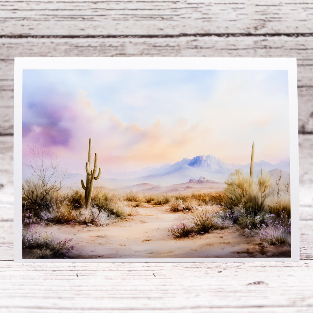 Desert Inspired Set of Notecards with Envelopes, Greeting Card Bundle image 2