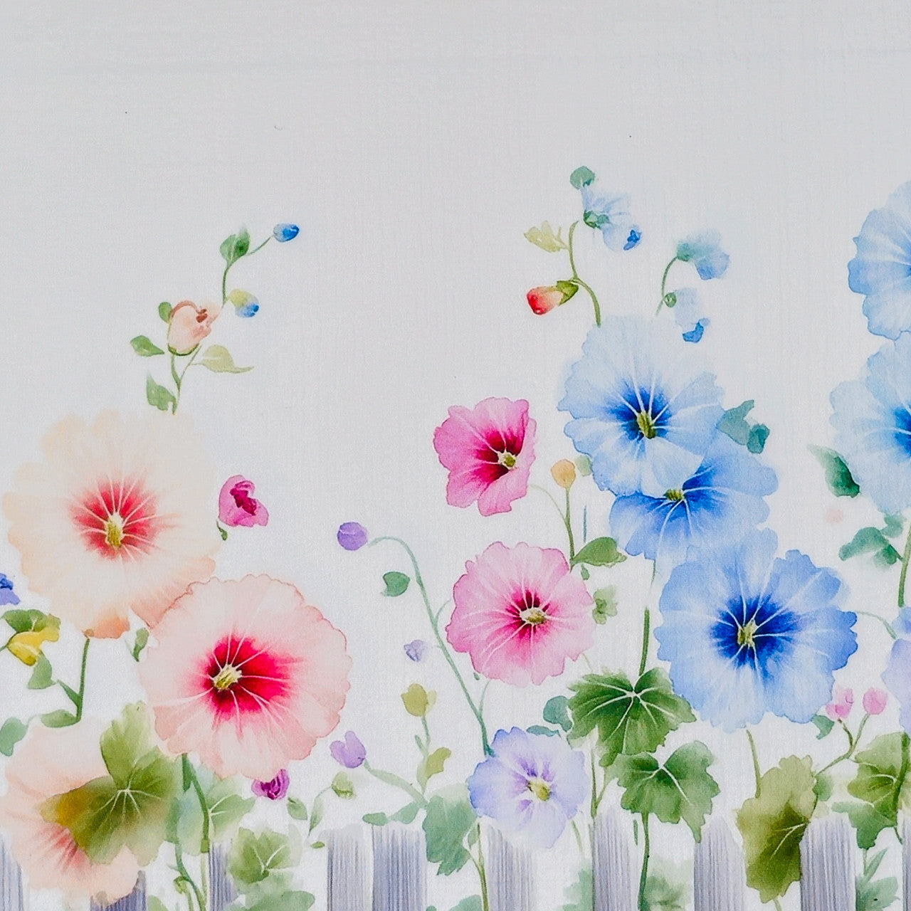 Personalized Set of  Notecards with Envelopes Featuring Hollyhocks image 5