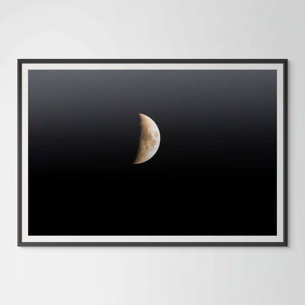 Half Moon Giclée Print: A Celestial Masterpiece for Modern Spaces image 0