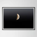 Half Moon Giclée Print: A Celestial Masterpiece for Modern Spaces image 0