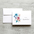 Personalized Set of  Notecards with Envelopes Featuring Roses image 0