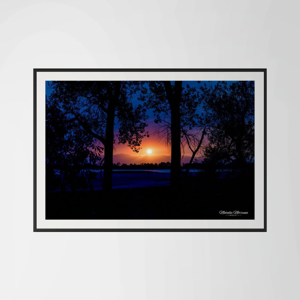 Smoky Sunset Over the Rockies Landscape image 0