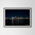 Boston Skyline Giclée Print: City Lights Dance on Harbor Waters image 0