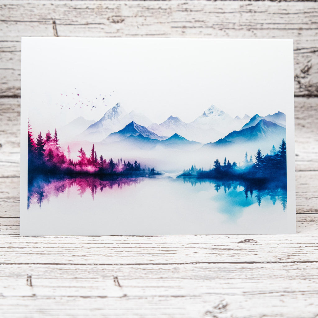 Mountain Inspired Set of Notecards with Envelopes, Greeting Card Bundle image 4