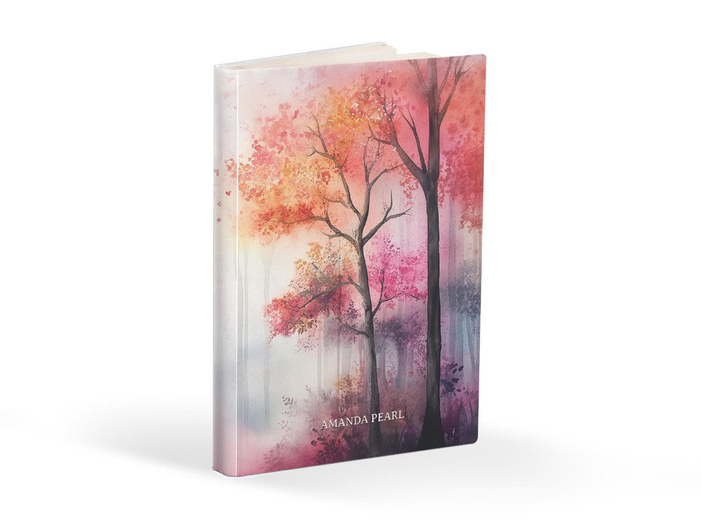 Personalized Journal Autumn Forrest, Custom Diary, Gratitude Journal, Travel image 0