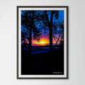 Smoky Sunset Over the Rockies: A Vivid Giclee Print image 0