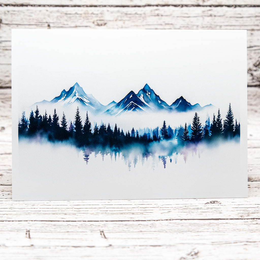 Mountain Inspired Set of Notecards with Envelopes, Greeting Card Bundle image 3