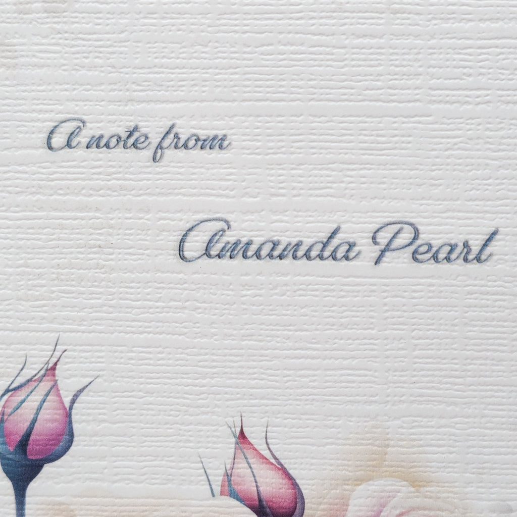 Personalized Set of  Notecards with Envelopes Featuring Boho Roses image 5