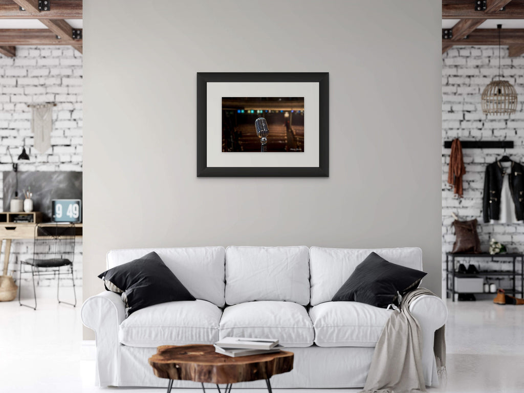 Vintage Microphone Photography Print from Historic Ryman - Music Print and image 2