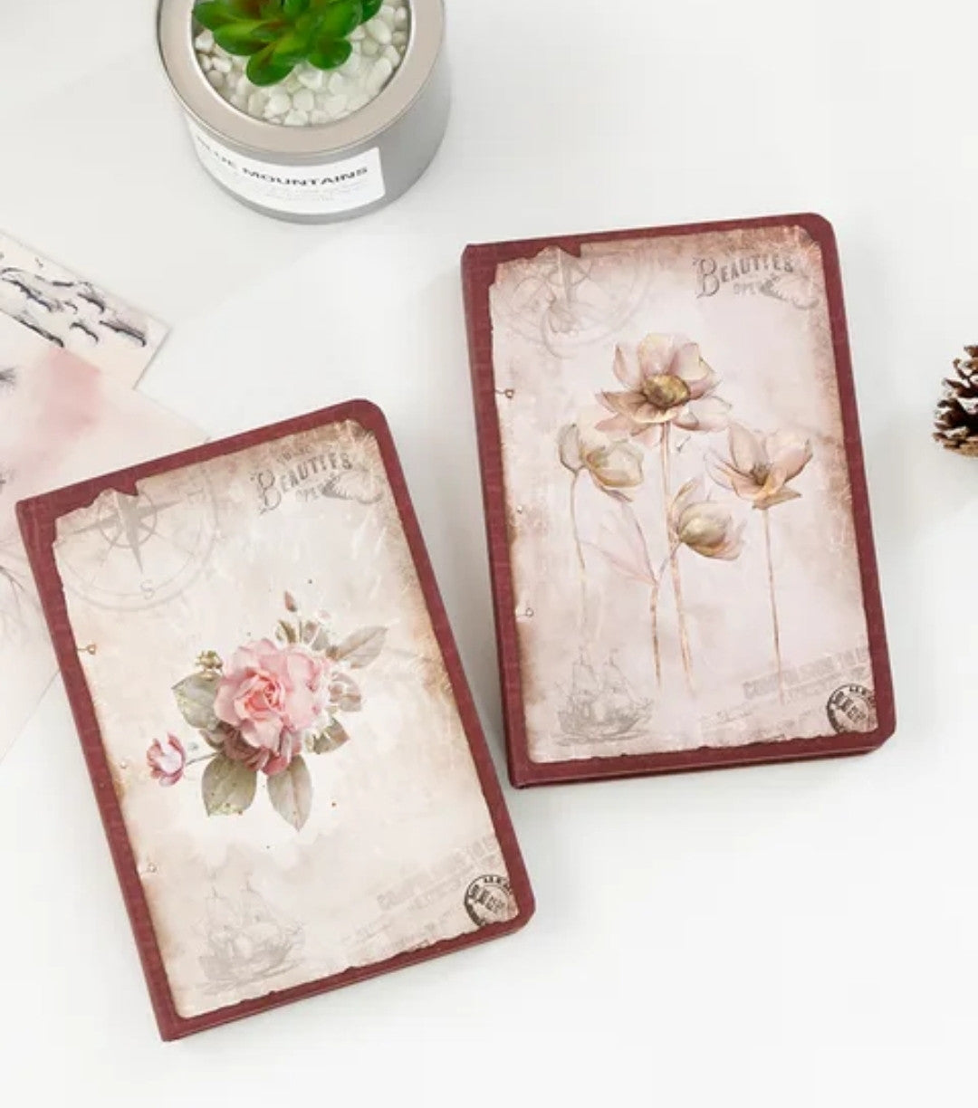 Retro Floral A5 Hardcover Journal image 3