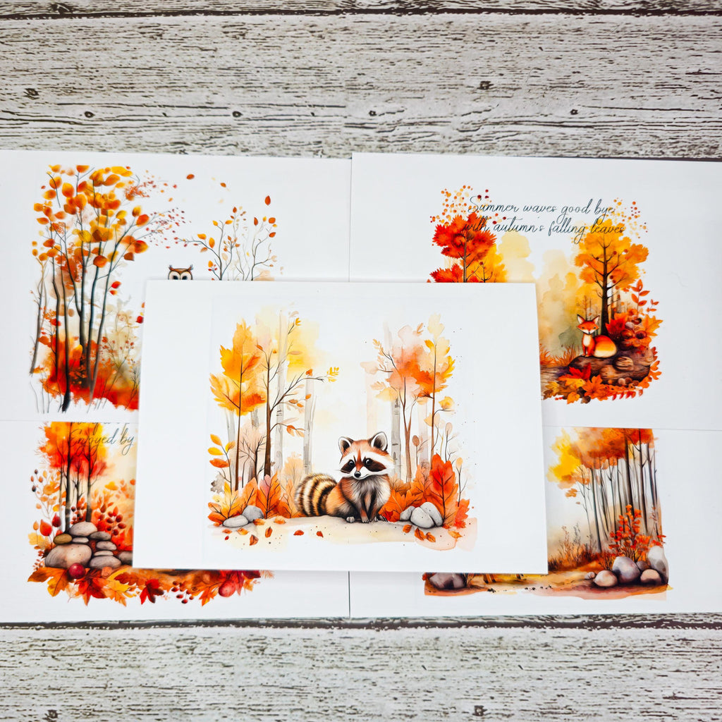 Autumn In The Woods Set of Notecards with Envelopes image 1