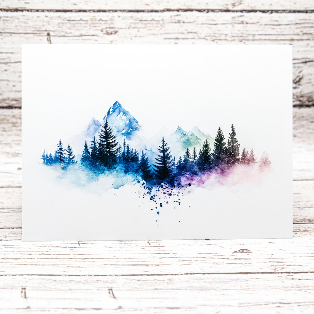 Mountain Inspired Set of Notecards with Envelopes, Greeting Card Bundle image 5