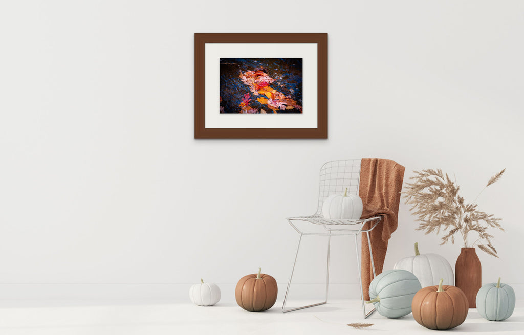 Autumn Leaves Giclée Print: A Dance of Colors on the River image 7