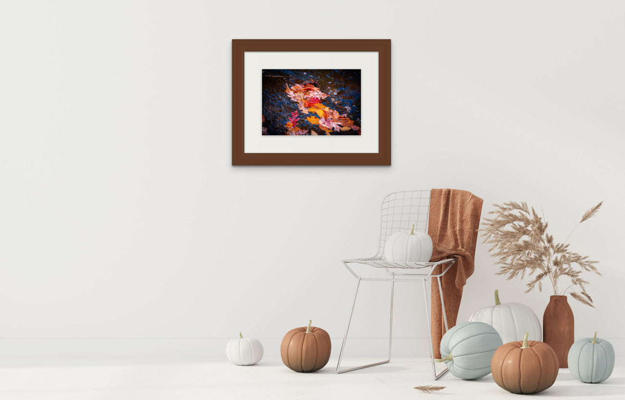 Autumn Leaves Giclée Print: A Dance of Colors on the River image 7