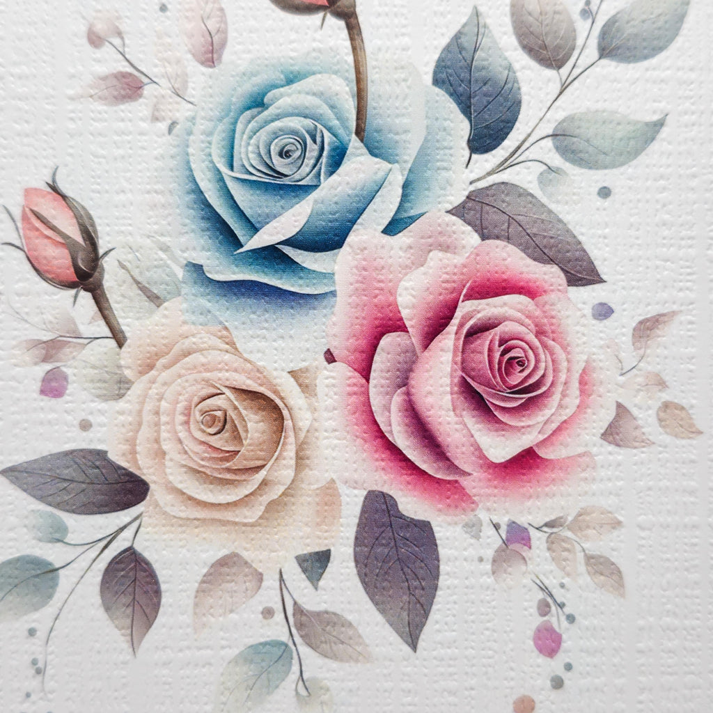 Personalized Note Card Set with Envelopes, Five Rose Designs ,Greeting Card image 9
