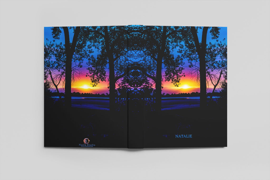 Personalized Journal Smokey Sunset, Hardcover Journal, Softcover Journal image 4