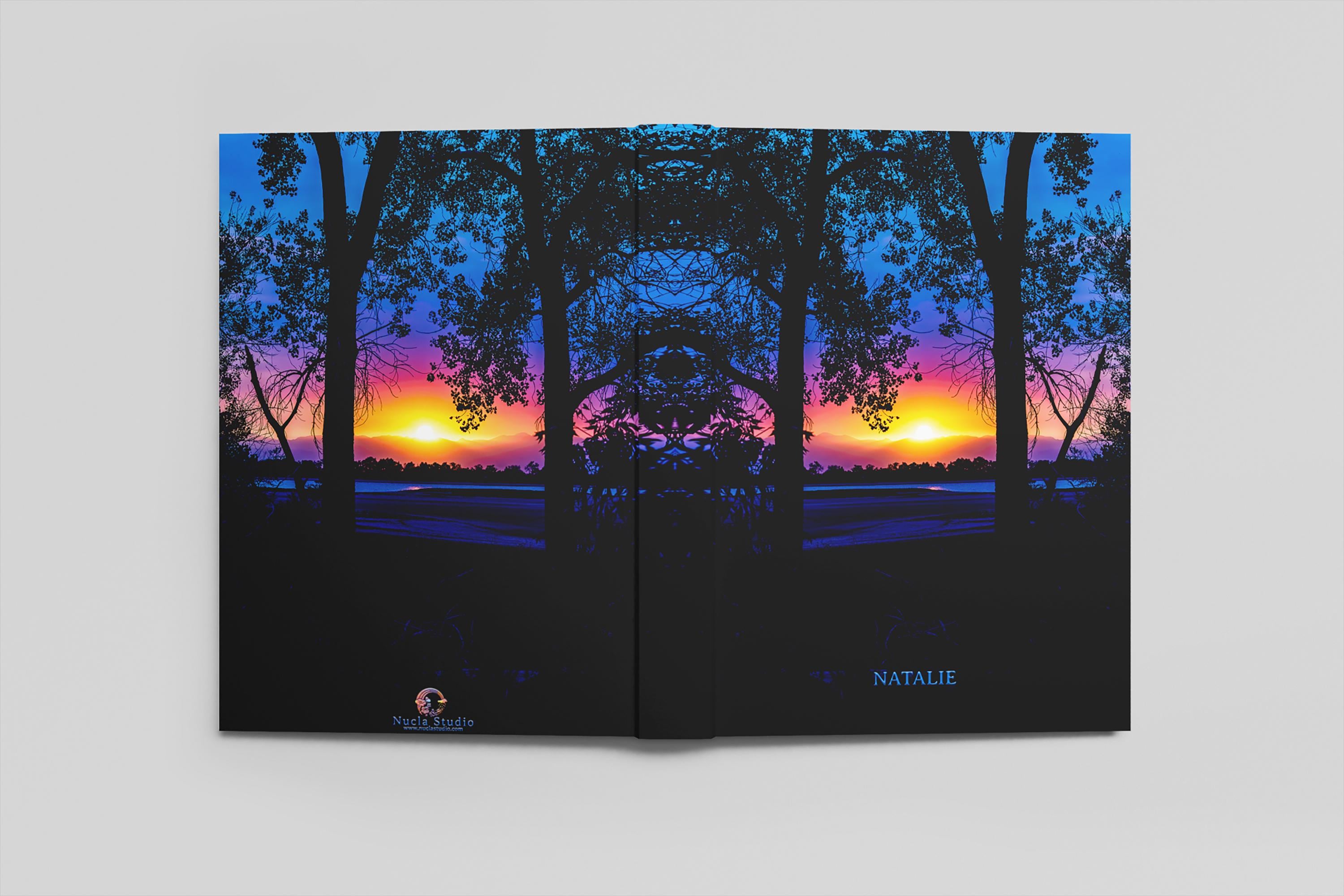 Personalized Journal Smokey Sunset, Hardcover Journal, Softcover Journal image 4