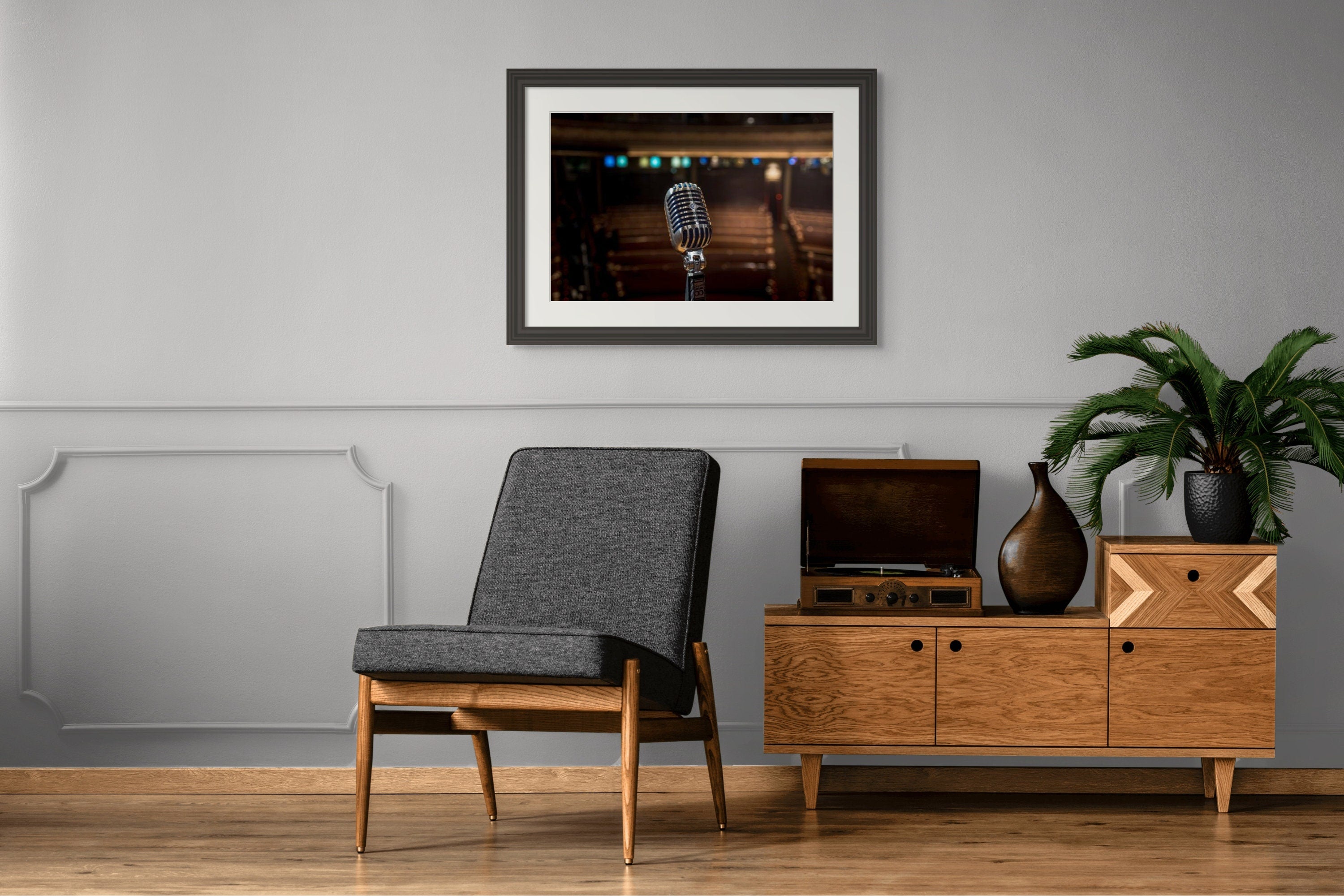 Vintage Microphone Photography Print from Historic Ryman - Music Print and image 5