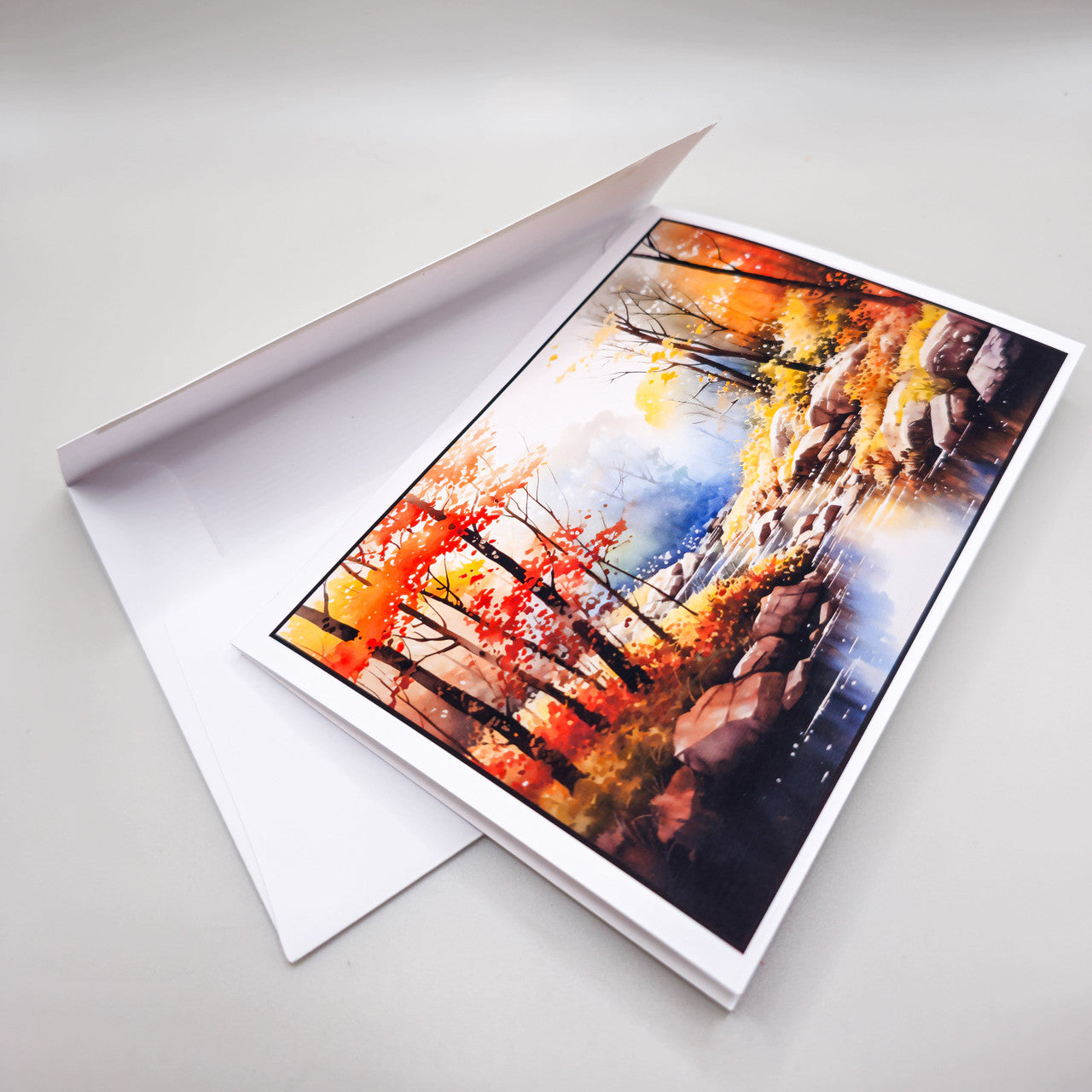 Autumn Scenes Set of Notecards with Envelopes image 9