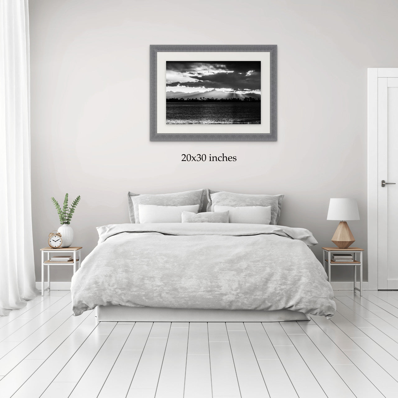 Rocky Mountains Sunset Fine Art Print: A Monochrome Masterpiece image 3