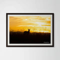 Colorado Pronghorn Silhouette Giclée Print: Golden Moments on the Prairie image 0