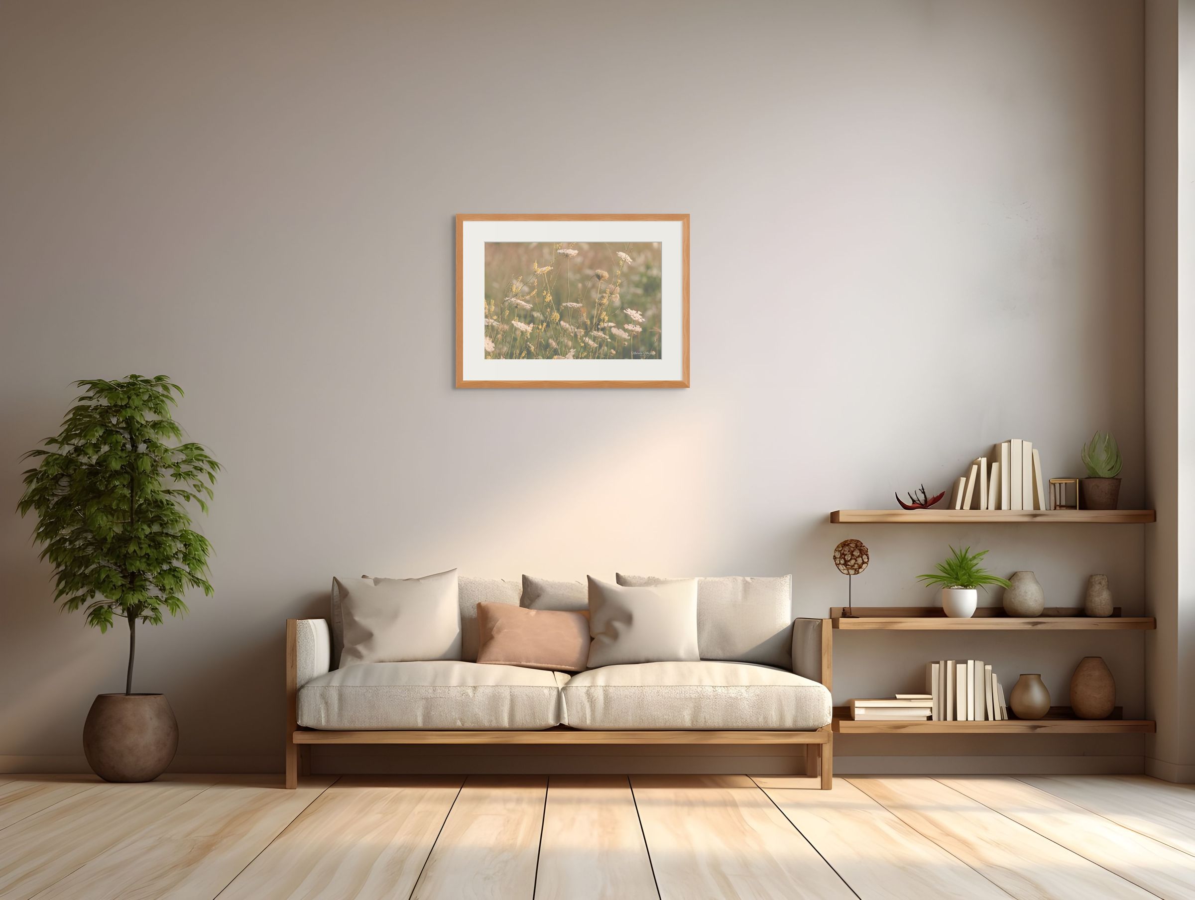 Neutral Wildflowers of Colorado: A Serene Giclee Print image 2