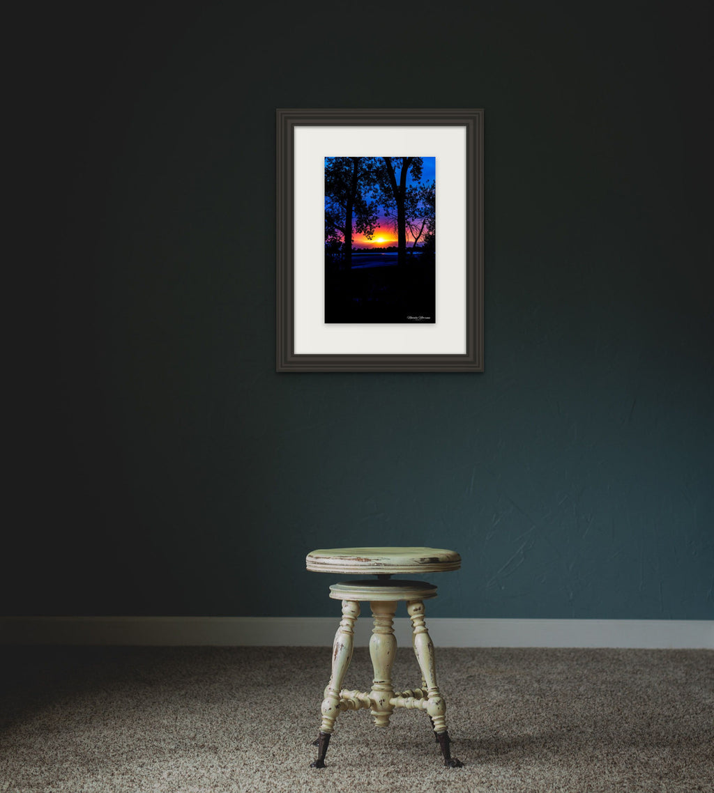 Smoky Sunset Over the Rockies: A Vivid Giclee Print image 4