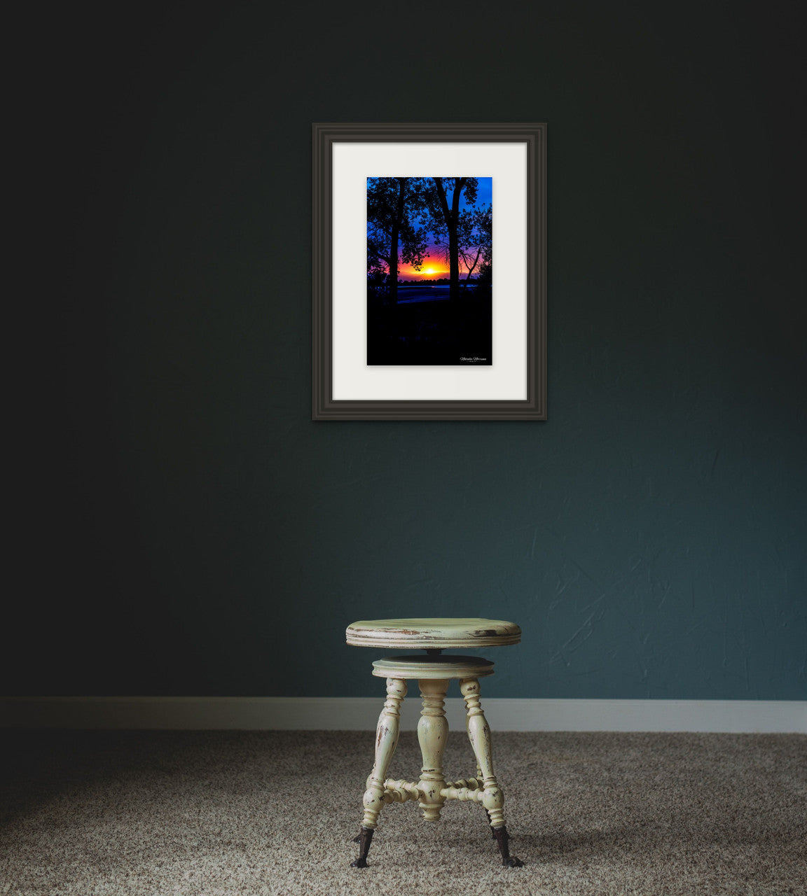 Smoky Sunset Over the Rockies: A Vivid Giclee Print image 4