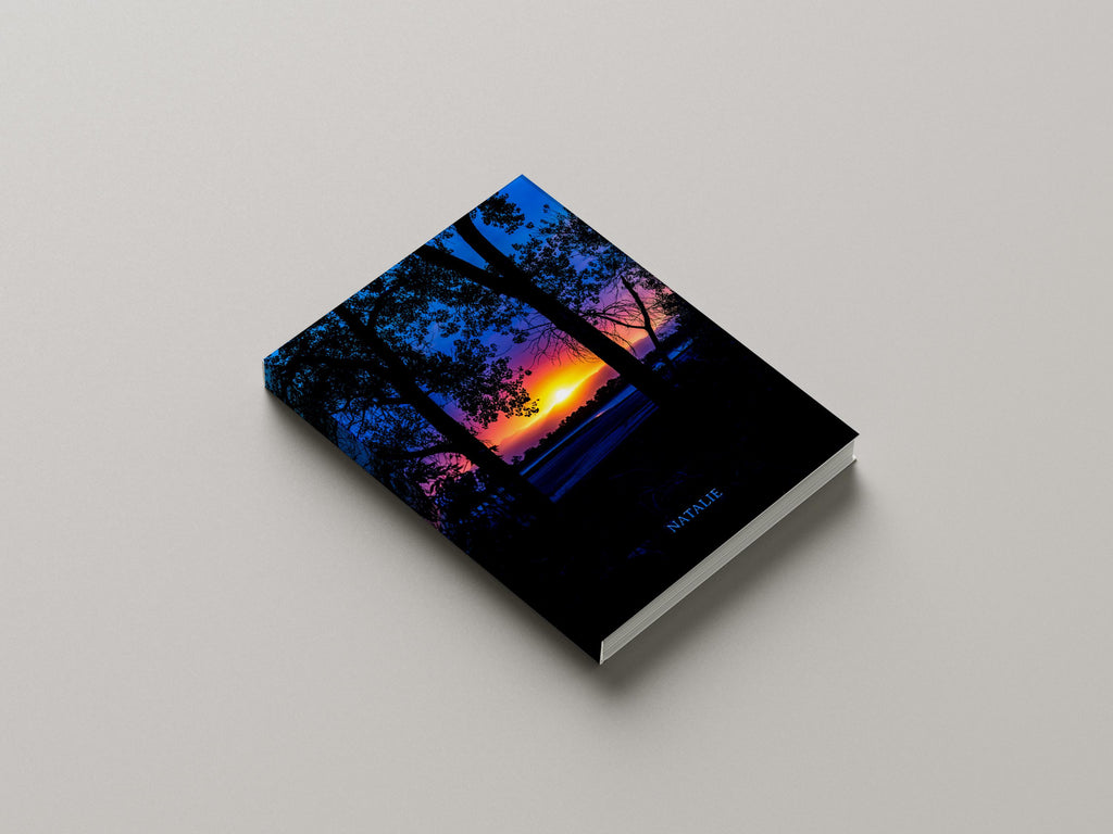 Personalized Journal Smokey Sunset, Hardcover Journal, Softcover Journal image 5