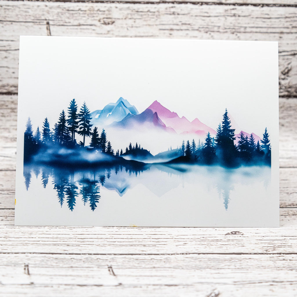 Mountain Inspired Set of Notecards with Envelopes, Greeting Card Bundle image 2