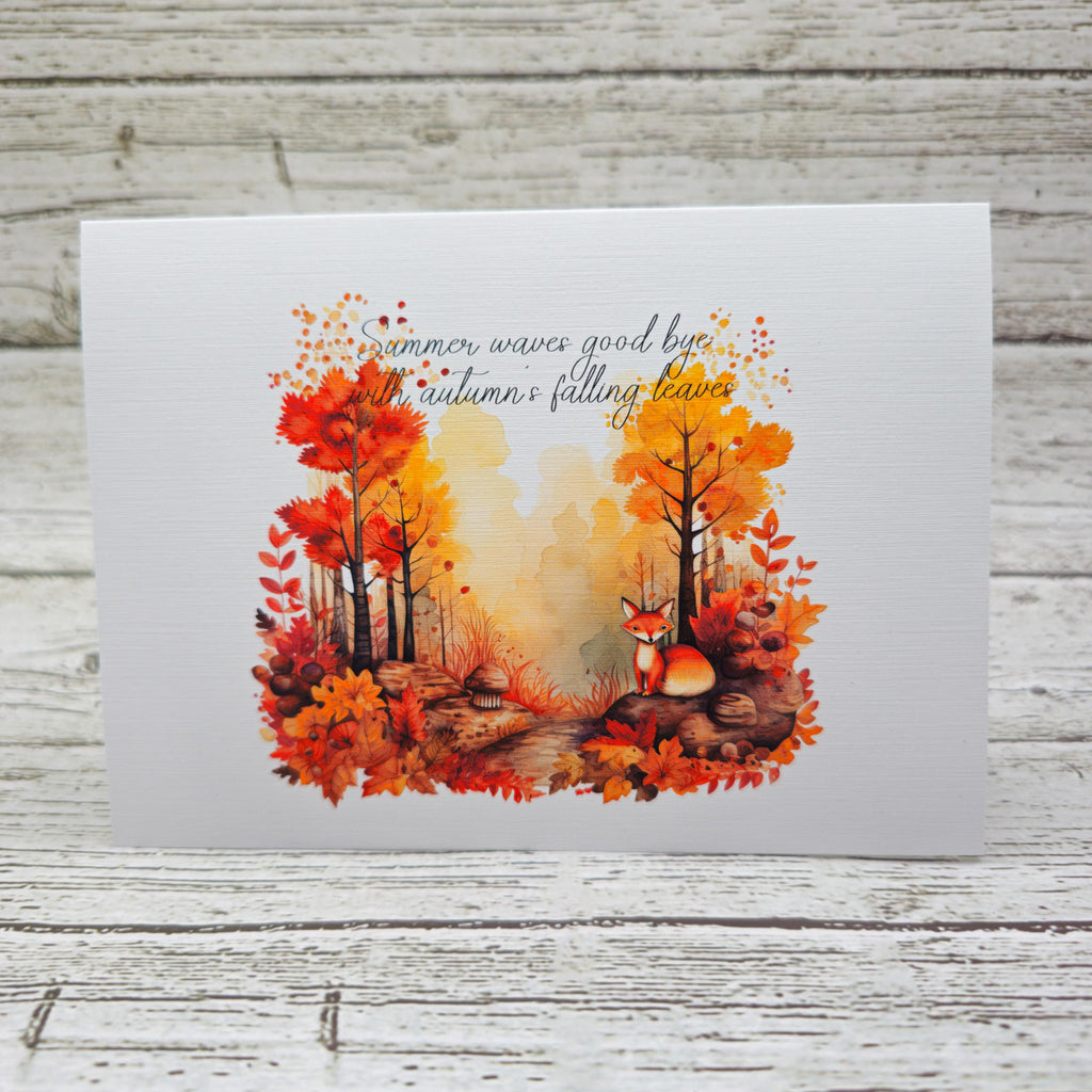 Autumn In The Woods Set of Notecards with Envelopes image 4