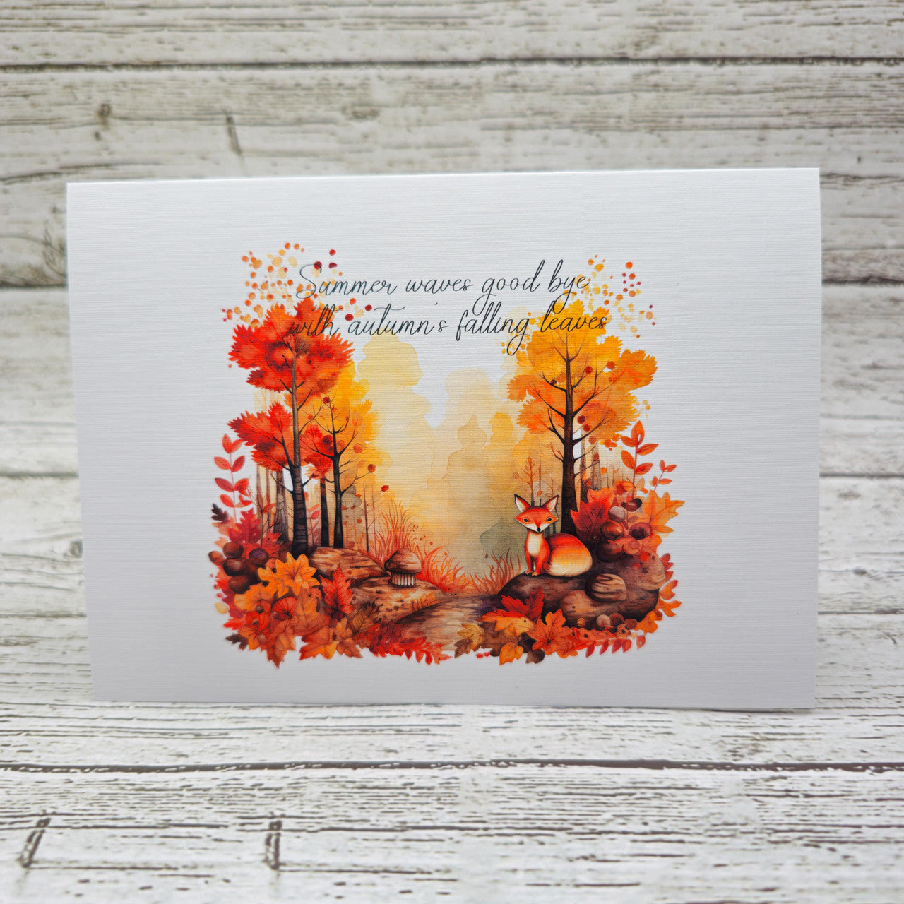 Autumn In The Woods Set of Notecards with Envelopes image 4