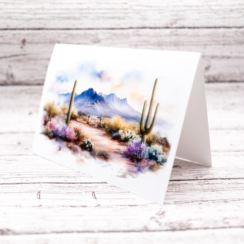 Desert Inspired Set of Notecards with Envelopes, Greeting Card Bundle image 7