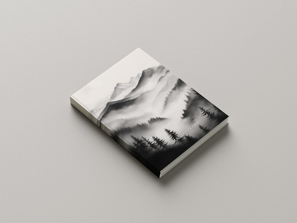 Personalized Journal Monochrome Mountains, Hardcover, Softcover image 4