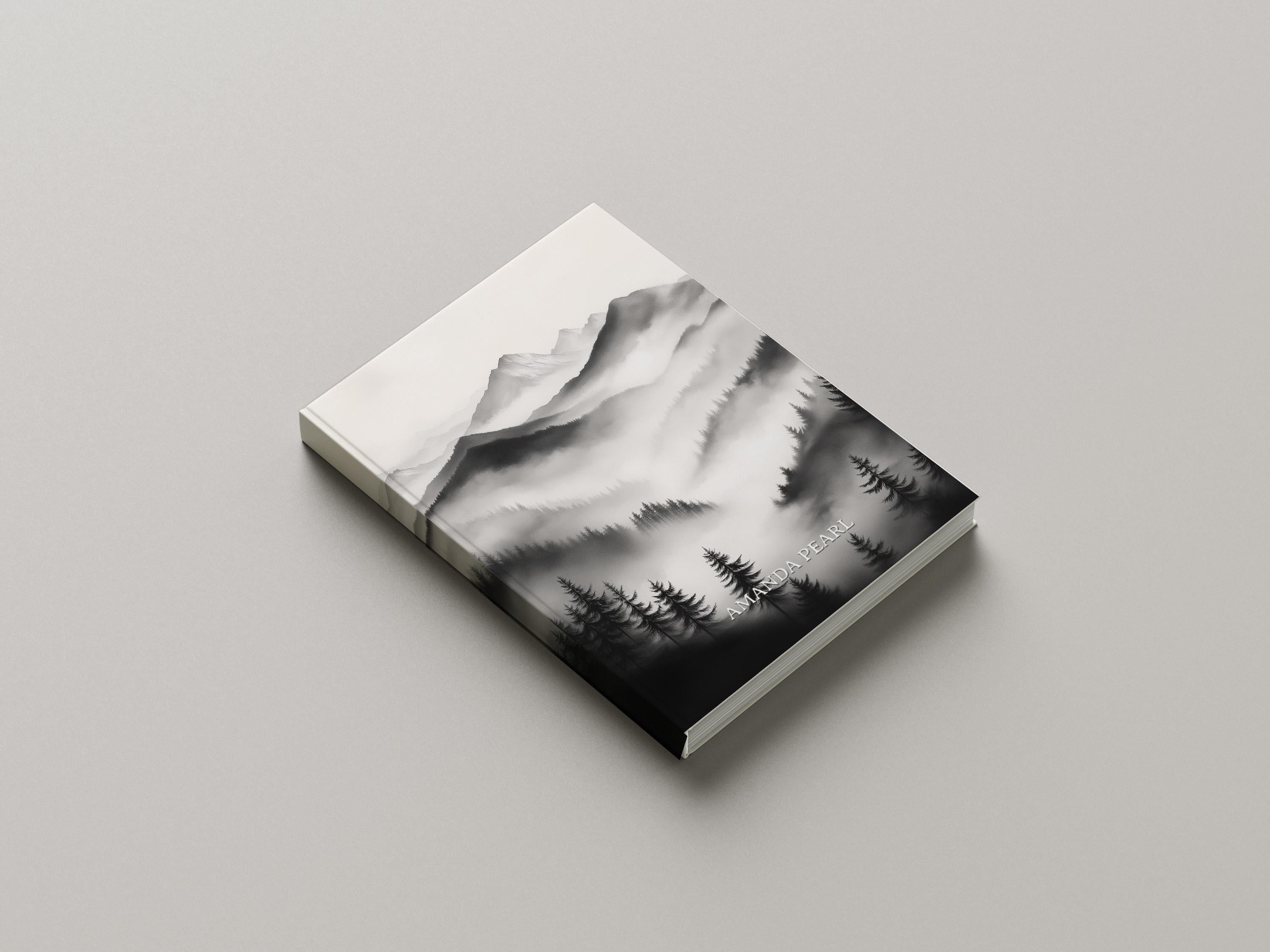 Personalized Journal Monochrome Mountains, Hardcover, Softcover image 4