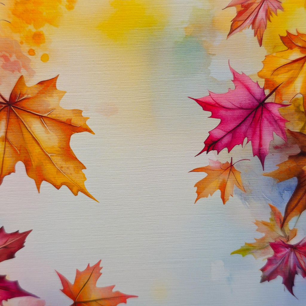 Watercolor Autumn Leaves Set of Notecards with Envelopes image 9