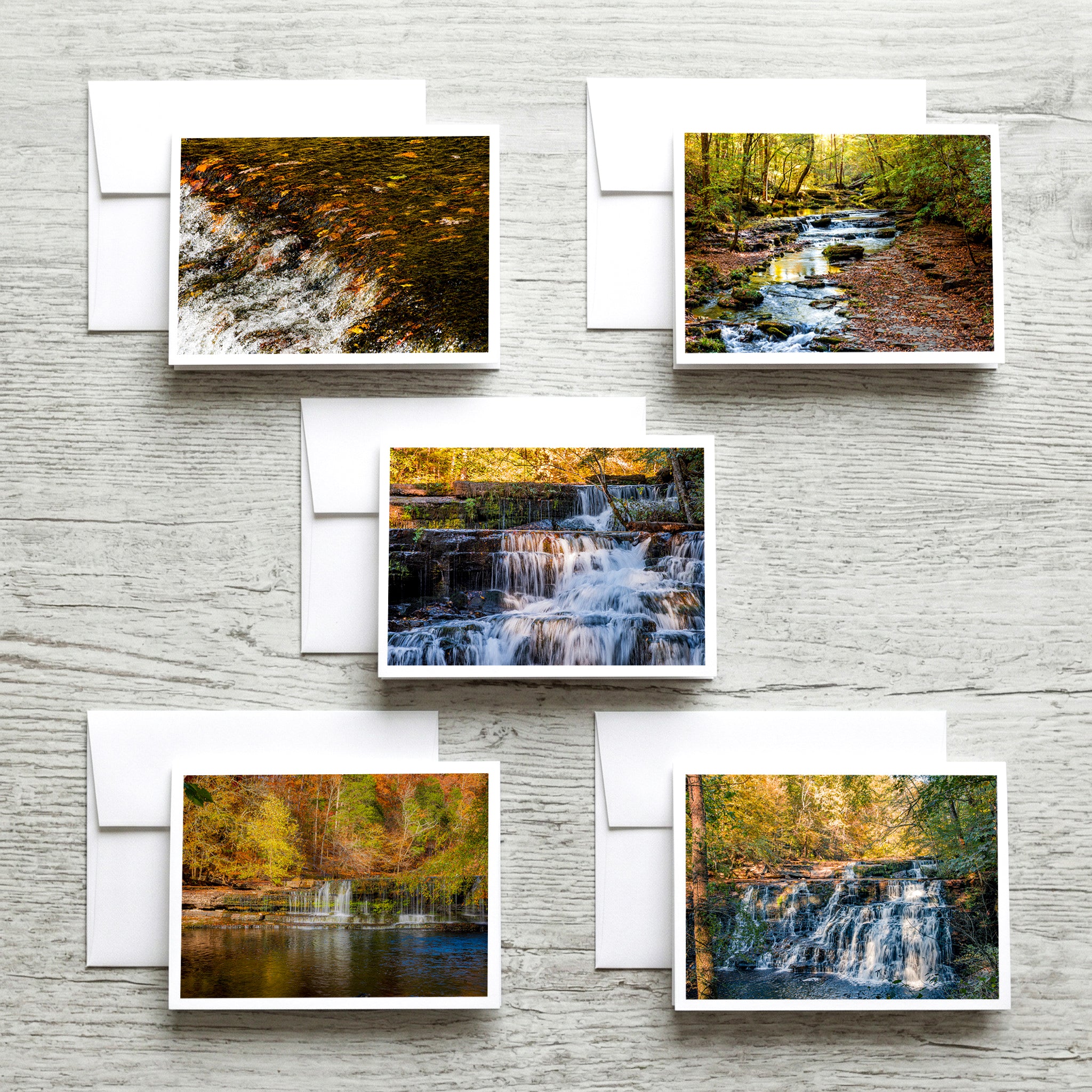 Tennessee Waterfalls Photography Note Card Set - Blank All Occasion image 0