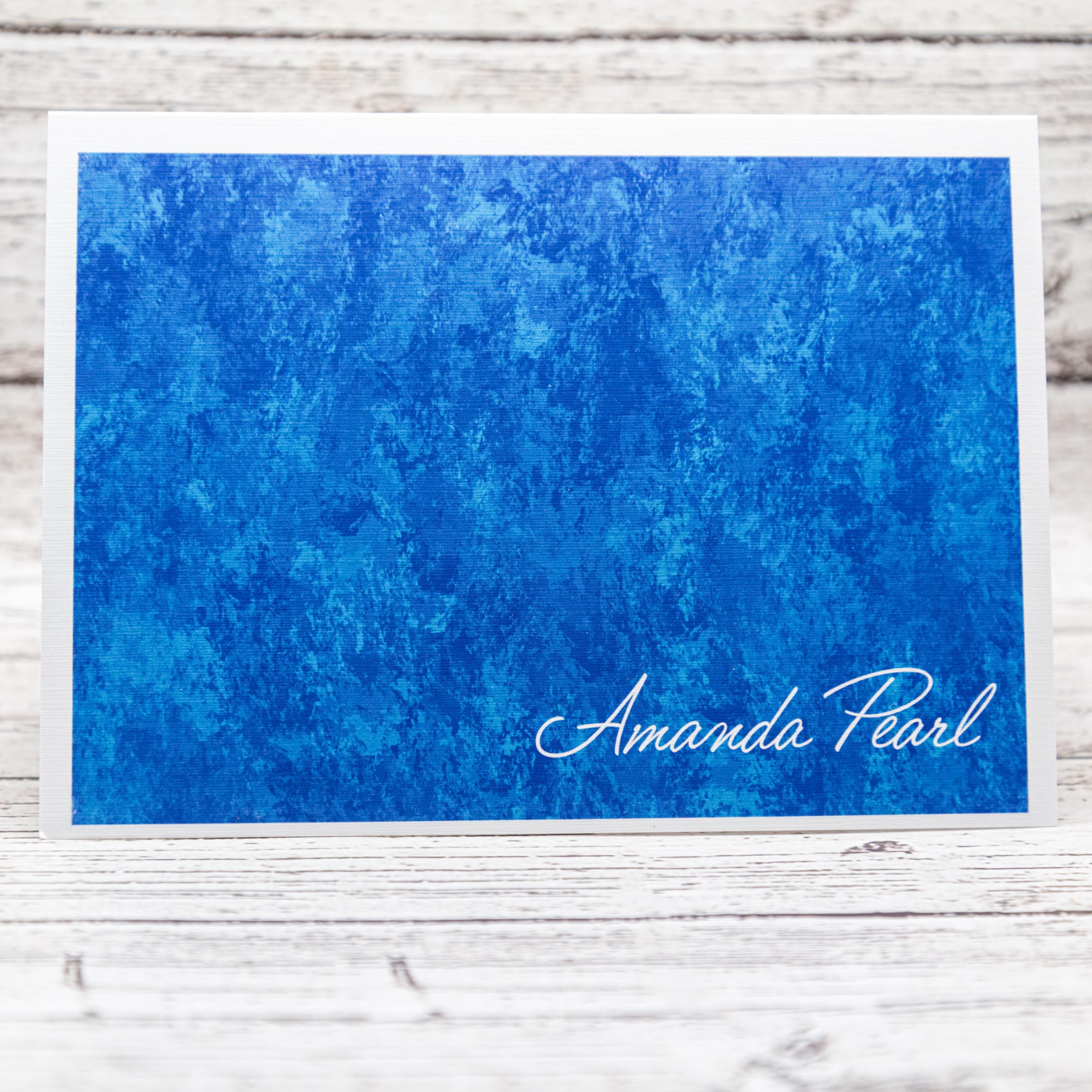 Personalized Set of Notecards with Envelopes, Greeting Card Bundle, Abstract image 1