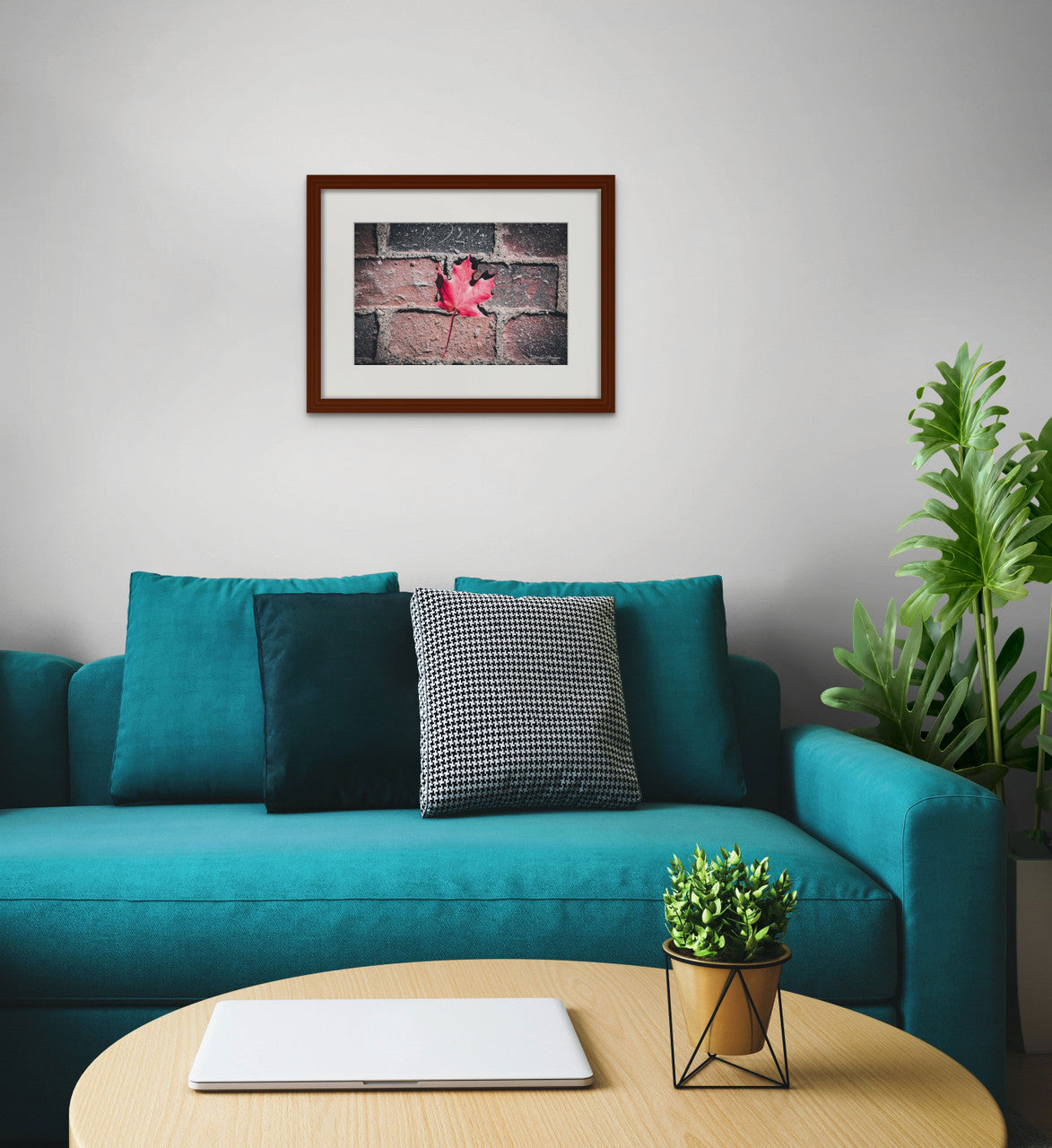 Red Maple Leaf in Boston Common Giclée Print: A Moment of Urban Nature image 4