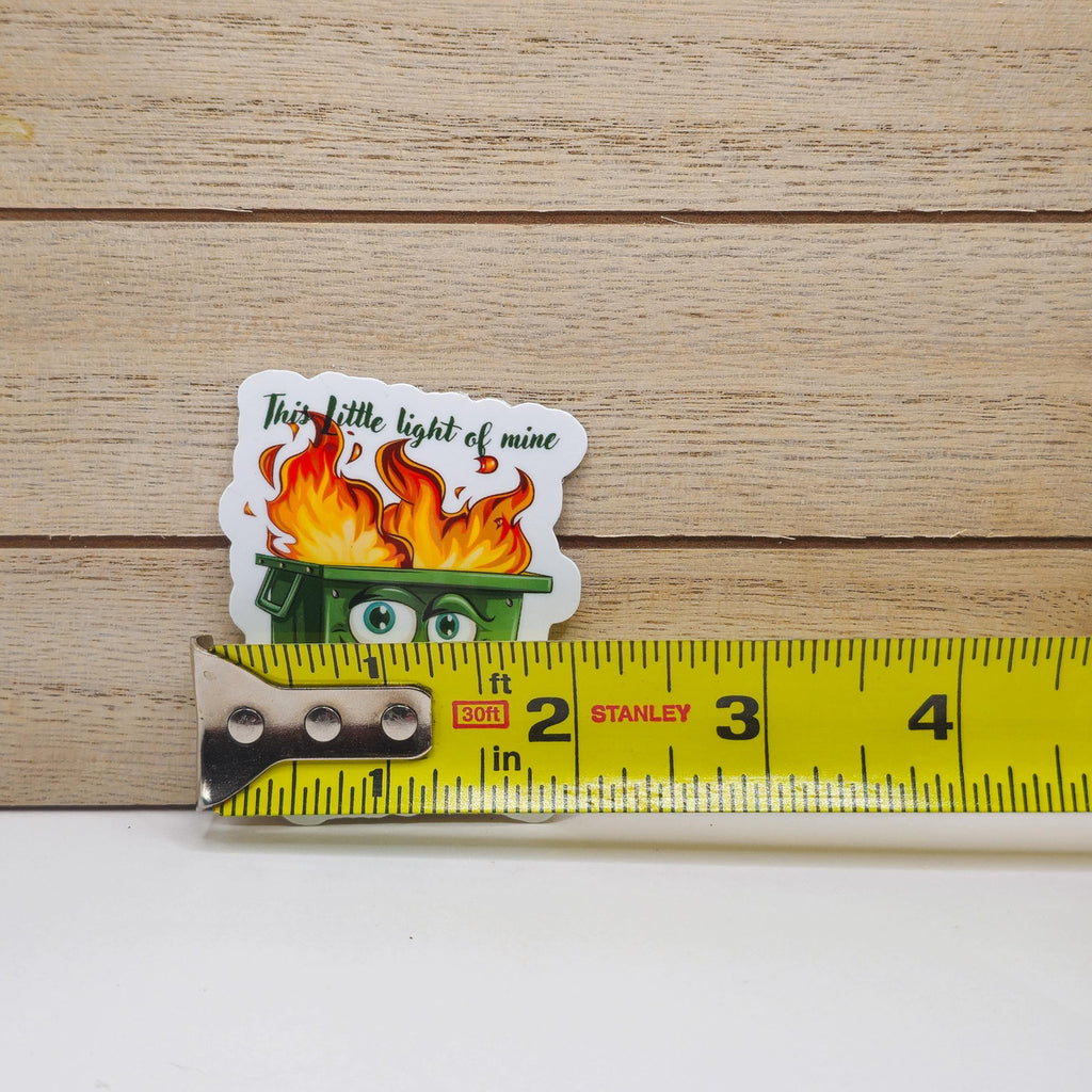 Funny Dumpster Fire Stickers - Set of Two Stickers - Vinyl Stickers image 3