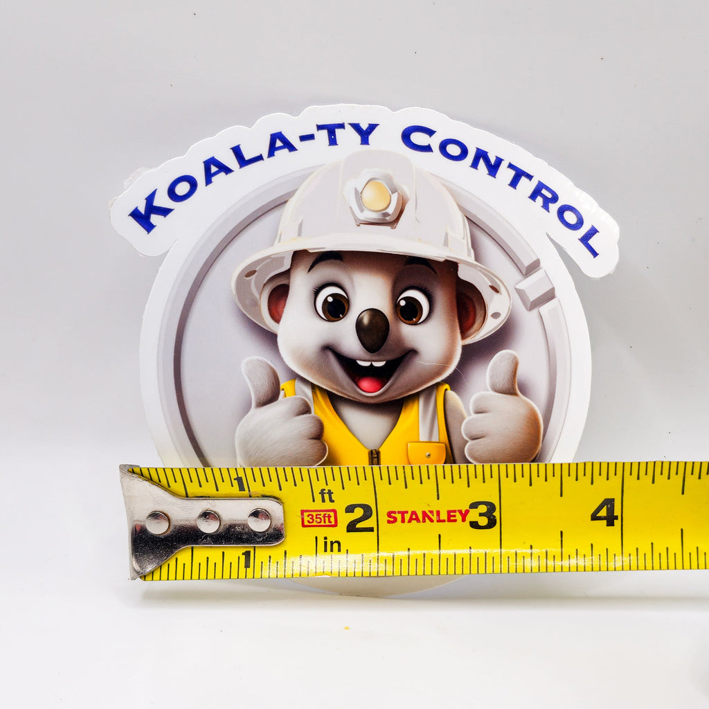 Koala-ty Control Stickers - Set of 2 Stickers - Work Humor - Funny Stickers- Q image 2