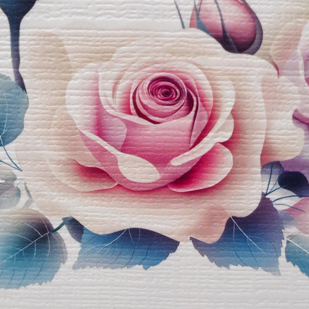 Personalized Set of  Notecards with Envelopes Featuring Boho Roses image 4