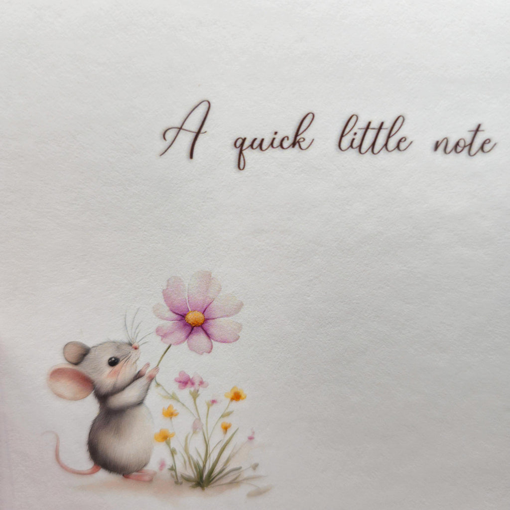 Cute Mouse Personalized Set of  Notecards with Envelopes image 2