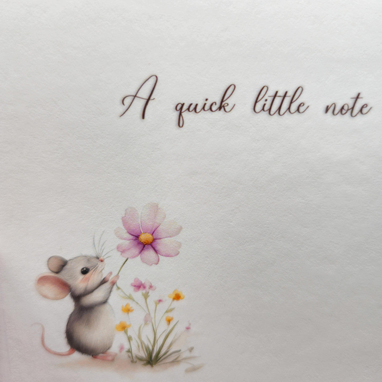 Cute Mouse Personalized Set of  Notecards with Envelopes image 2