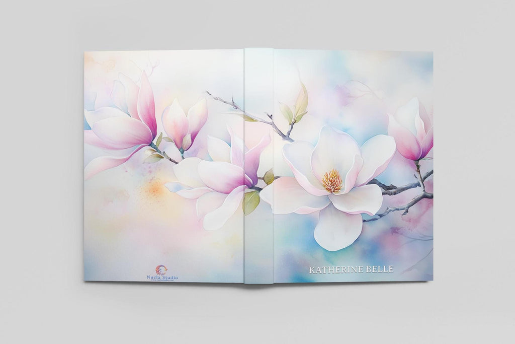 Personalized Journal Magnolias, Hardcover Journal, Softcover Journal, Custom image 3