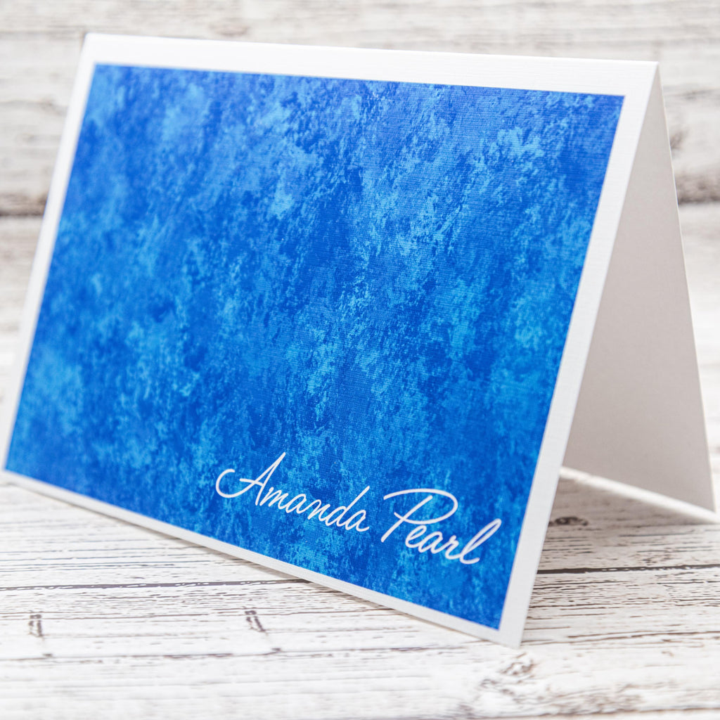 Personalized Set of Notecards with Envelopes, Greeting Card Bundle, Abstract image 2