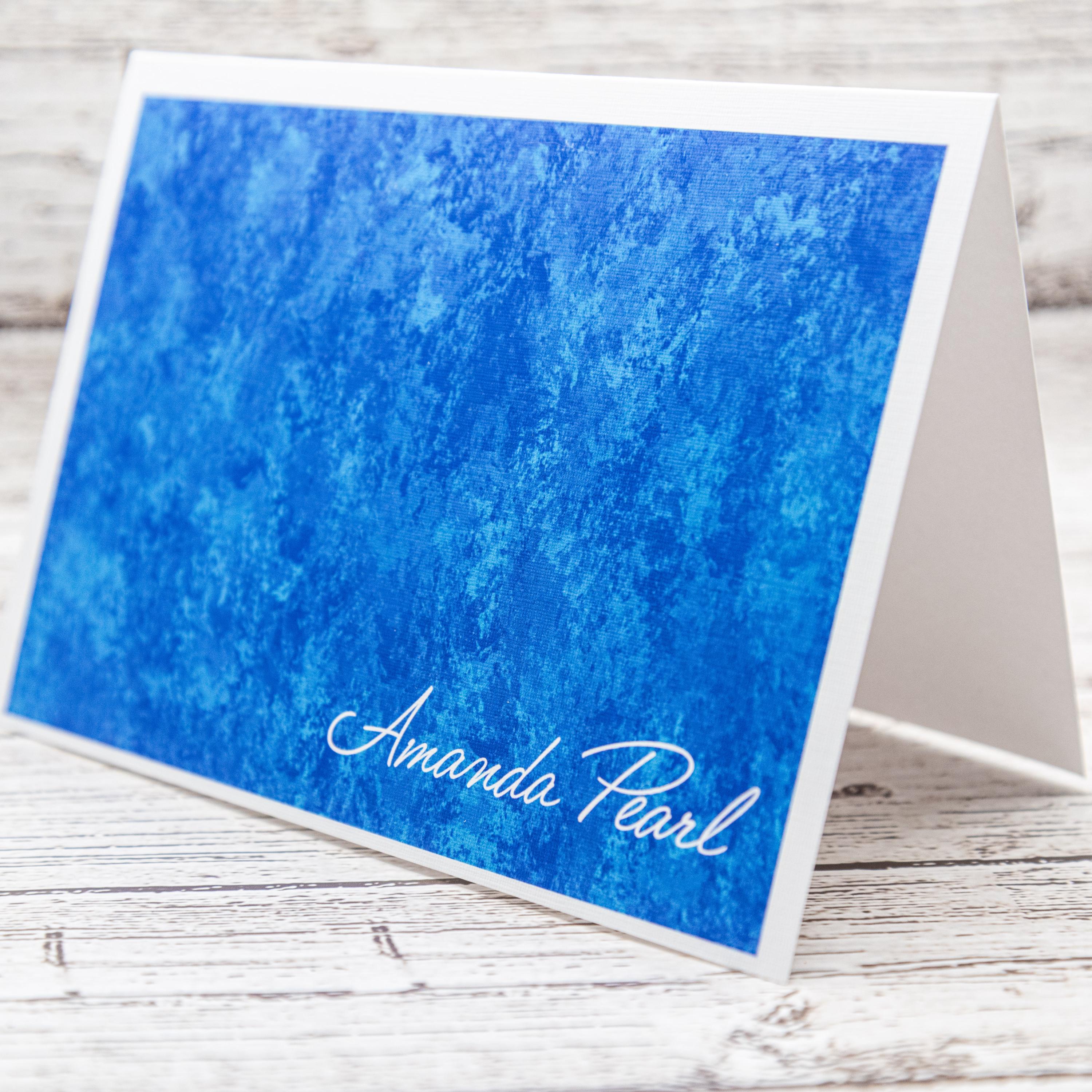 Personalized Set of Notecards with Envelopes, Greeting Card Bundle, Abstract image 2